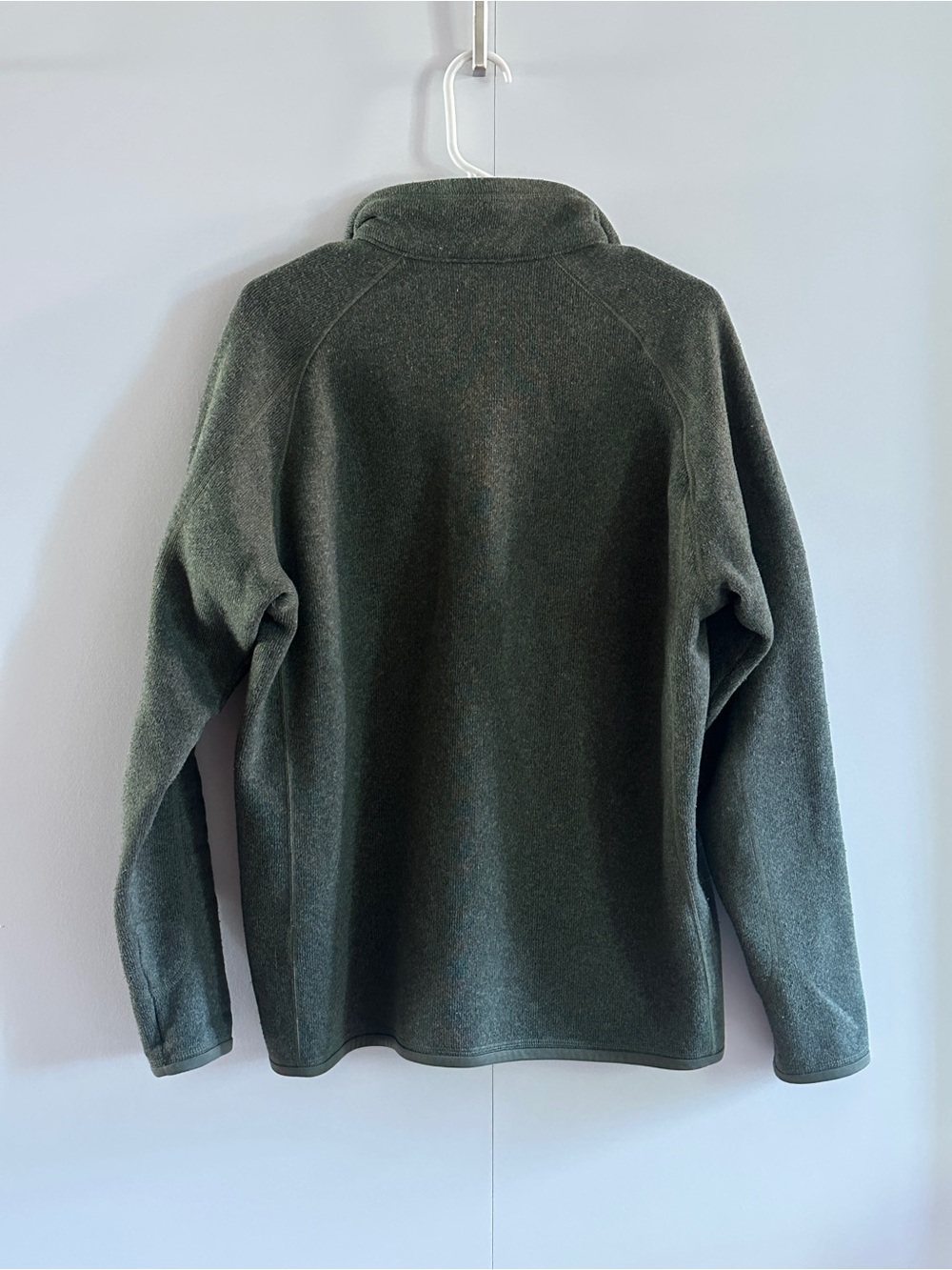 Patagonia Men’s Olive Green Quarter-Zip Pullover - Picture 2 of 4